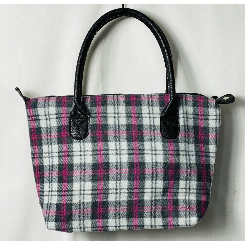 Flannel Plaid Set of 2 Tote Bags New (22”x15”x6”/15”x10”x4”) - Picture 8 of 11